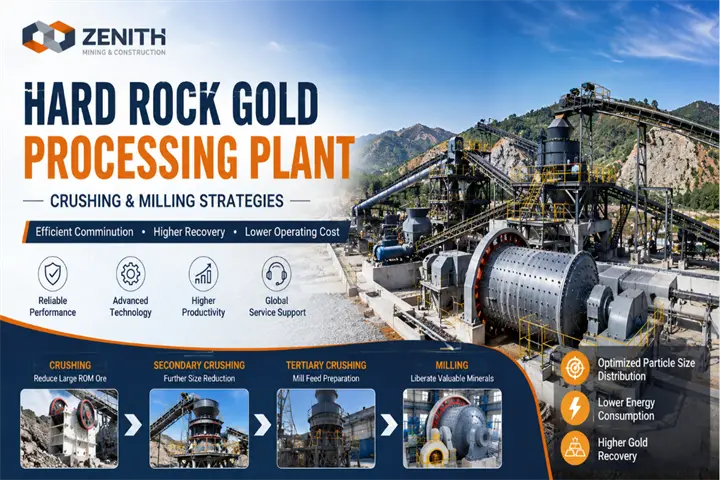 Hard Rock Gold Processing Plant: Crushing and Milling Strategies
